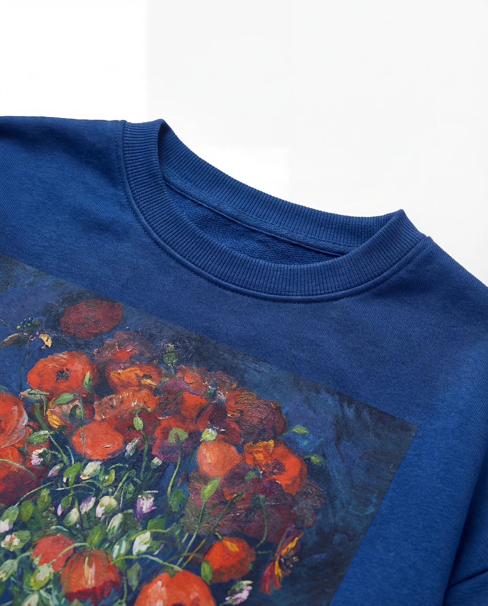 Royal Blue Van Gogh Poppies Sweatshirt - Sweatshirt | My Turtle